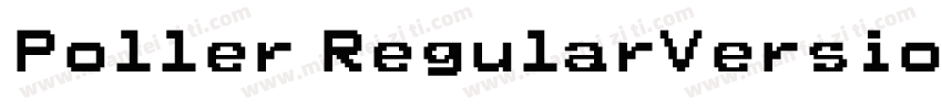 Poller RegularVersio字体转换